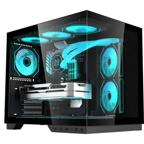 Gabinete gamer Fortrek Clarity Max, imagem de divulgação